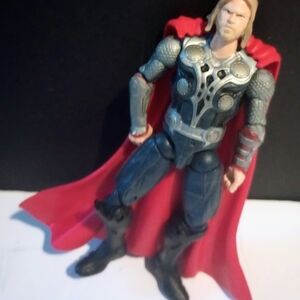 Action Figure with Red Cape